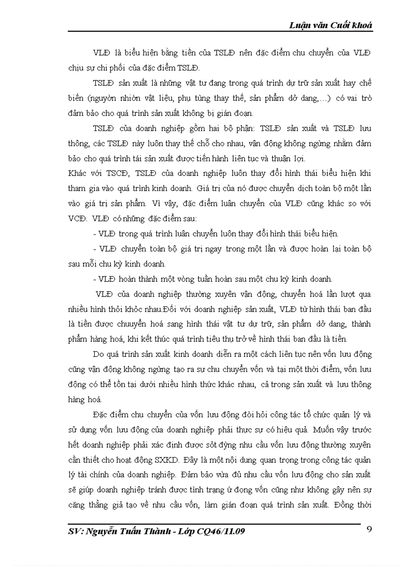 image for page Vốn kinh doanh và những biện pháp nâng cao hiệu quả sử dụng vốn kinh doanh ở Công ty TNHH thương mại và dịch vụ Dung Thọ