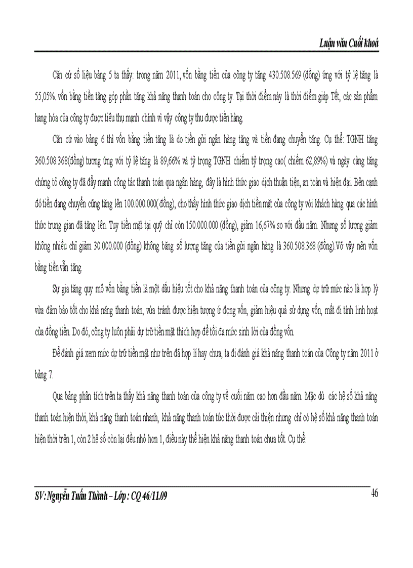 image for page Vốn kinh doanh và những biện pháp nâng cao hiệu quả sử dụng vốn kinh doanh ở Công ty TNHH thương mại và dịch vụ Dung Thọ