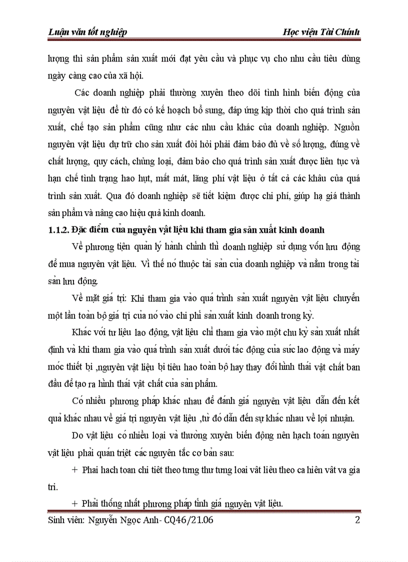 image for page Kế toán nguyên vật liệu trong công ty cổ phần bia rượu viger