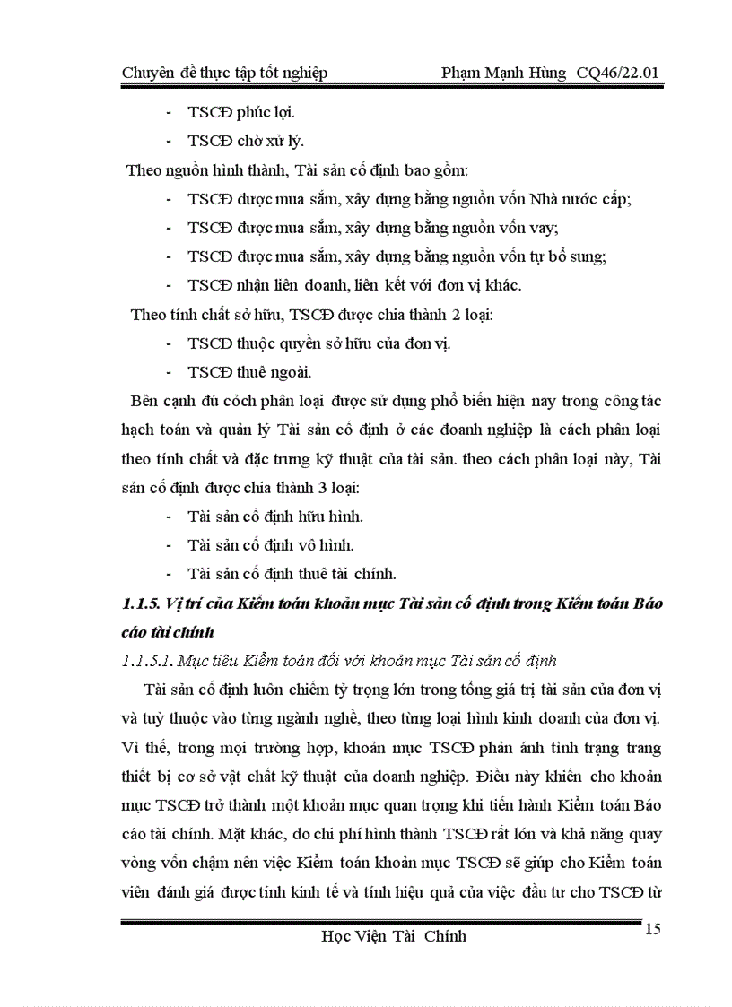 image for page Hoàn thiện kiểm toán khoản mục TSCĐ trong kiểm toán báo cáo tài chính do công ty TNHH Kiểm toán và Tư vấn thuế ATC thực hiện 1