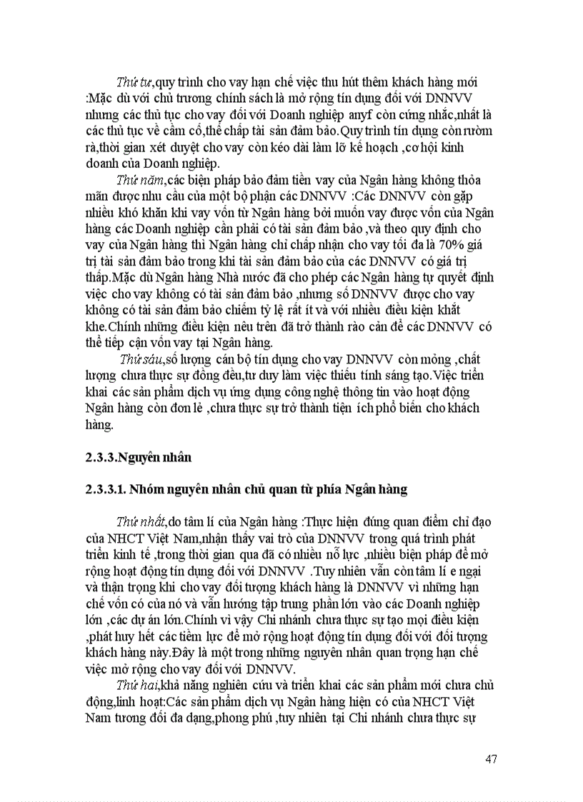 image for page Các giải pháp mở rộng và nâng cao hiệu quả cho vay DNNVV tại NHTM Cổ phần Công thương Việt Nam Chi nhánh Hoàn Kiếm 1