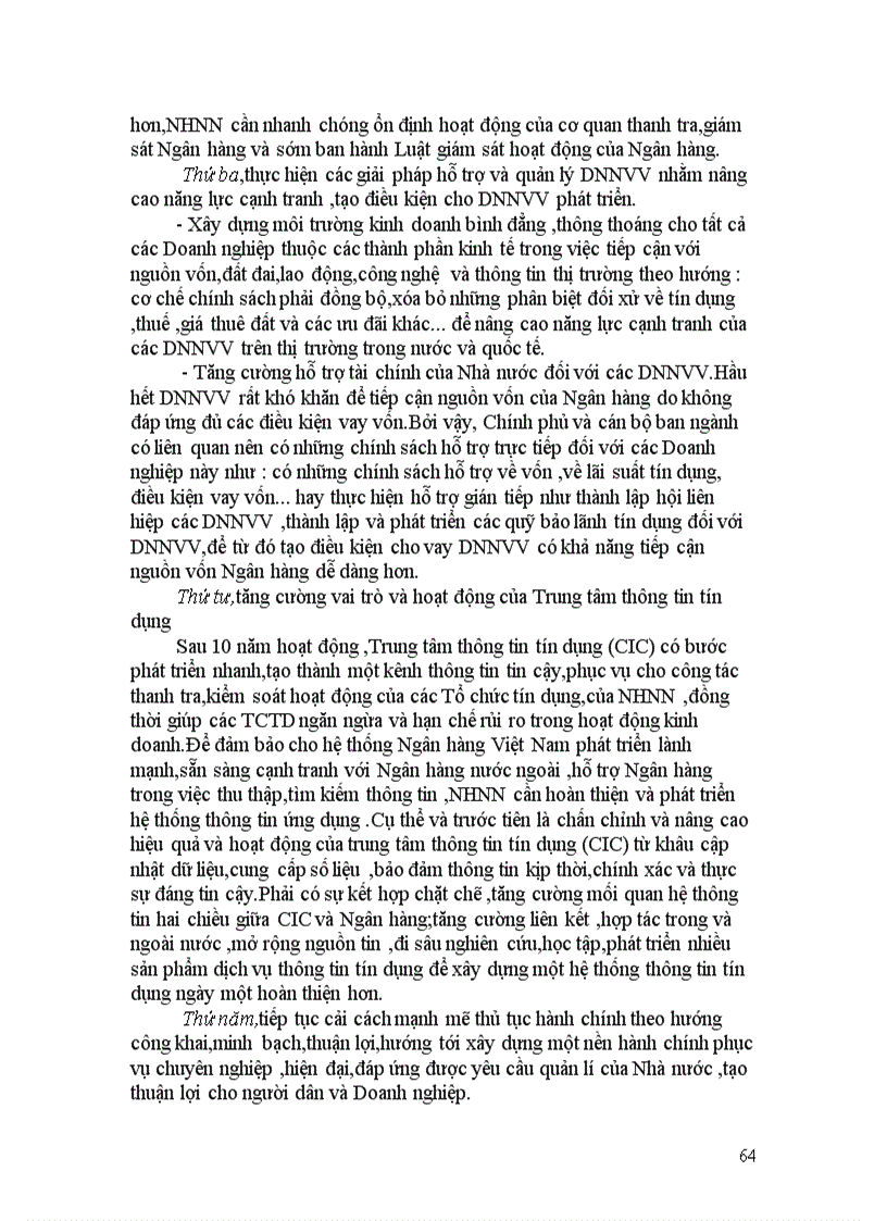 image for page Các giải pháp mở rộng và nâng cao hiệu quả cho vay DNNVV tại NHTM Cổ phần Công thương Việt Nam Chi nhánh Hoàn Kiếm 1