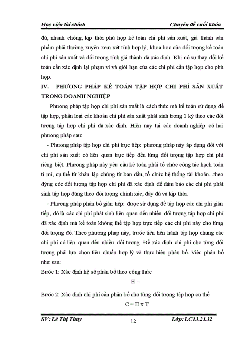 image for page Tổ chức công tác kế toán tập hợp chi phí sản xuất và tính giá thành sản phẩm tại công ty cổ phần may Thanh Hóa 1