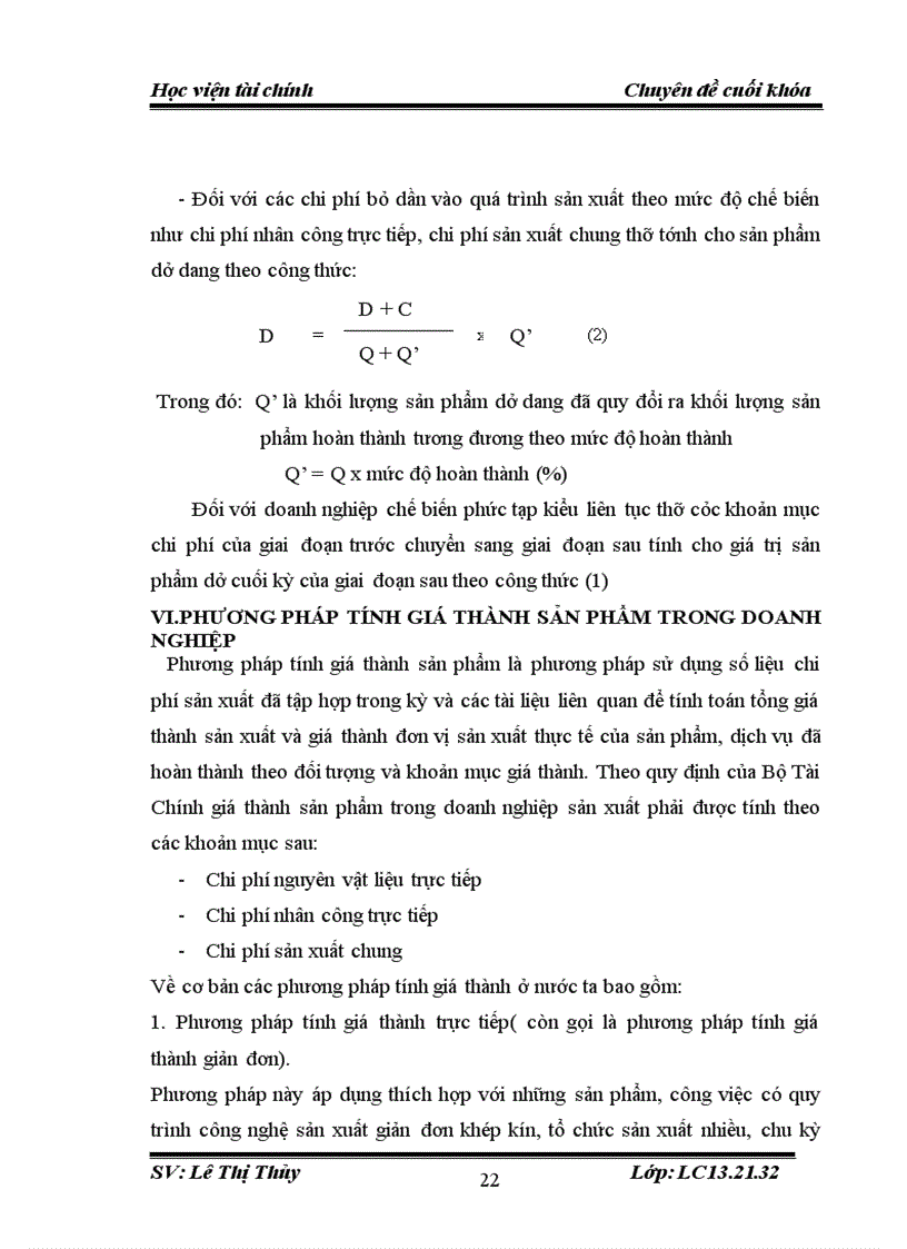 image for page Tổ chức công tác kế toán tập hợp chi phí sản xuất và tính giá thành sản phẩm tại công ty cổ phần may Thanh Hóa 1