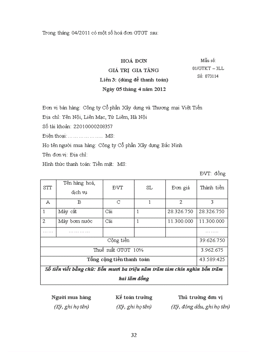 image for page Kế toán doanh thu bán hàng và xác định kết quả kinh doanh của Công ty Cổ phần Xây dựng và Thương mại Việt Tiến 1