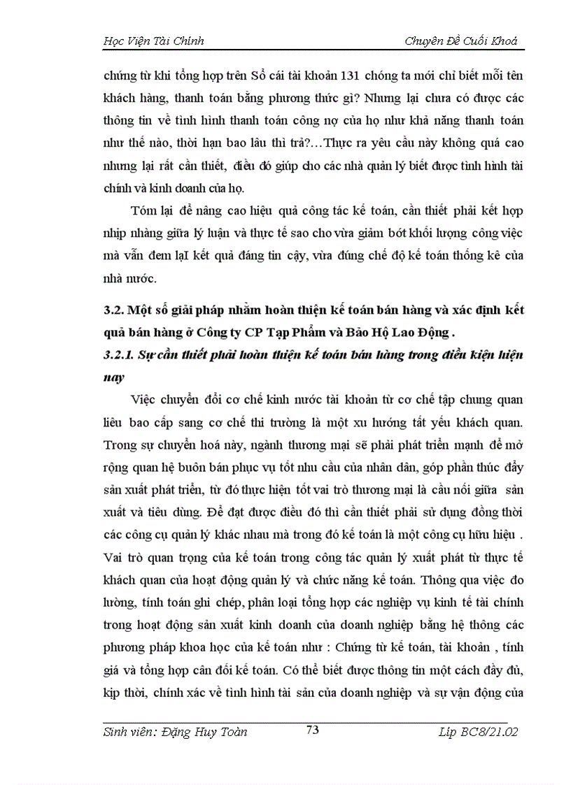 image for page Tổ chức công tác kế toán bán hàng và xác định kết quả bán hàng tại Công ty Cổ Phần Tạp Phẩm và Bảo Hộ Lao Động 4