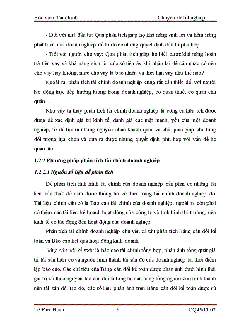 image for page Đánh giá thực trạng tài chính và một số giải pháp tài chính nhằm nâng cao hiệu quả hoạt động sản xuất kinh doanh tại Công ty cổ phần đầu tư phát triển rau sạch Sông Hồng