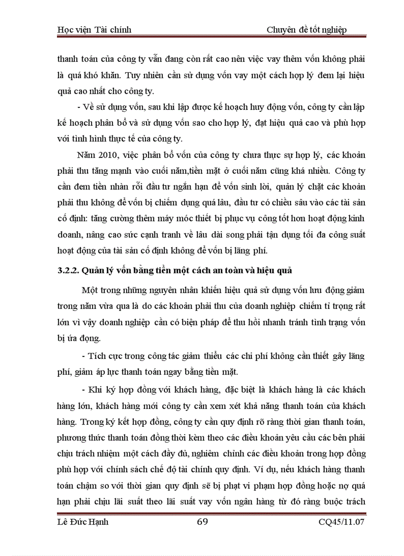image for page Đánh giá thực trạng tài chính và một số giải pháp tài chính nhằm nâng cao hiệu quả hoạt động sản xuất kinh doanh tại Công ty cổ phần đầu tư phát triển rau sạch Sông Hồng