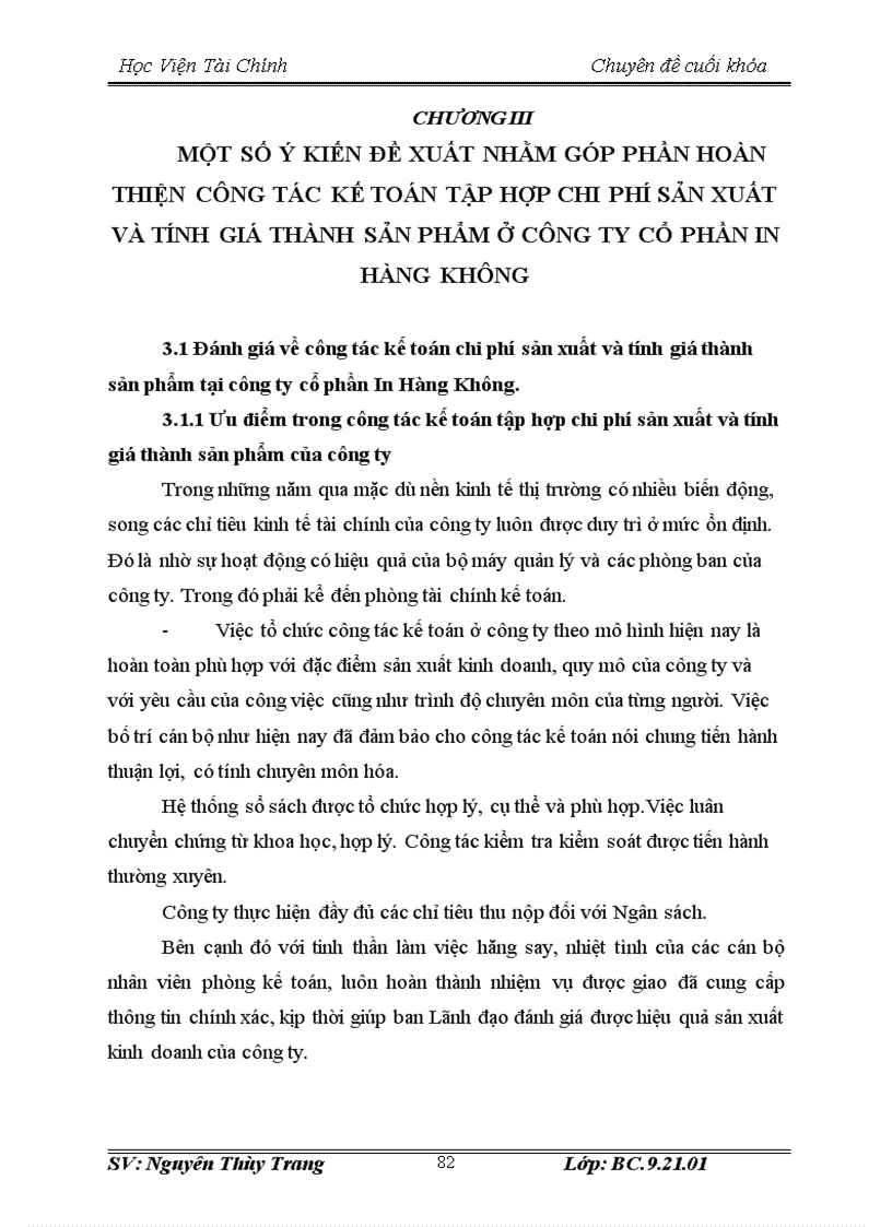 image for page Tổ chức công tác kế toán tập hợp chi phí sản xuất và tính giá thành sản phẩm tại Công ty cổ phần In Hàng Không