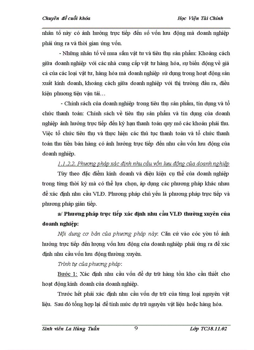 image for page Vốn lưu động và giải pháp nâng cao hiệu quả sử dụng vốn lưu động tại công ty cổ phần đầu tư Xây Dựng Huy Hùng