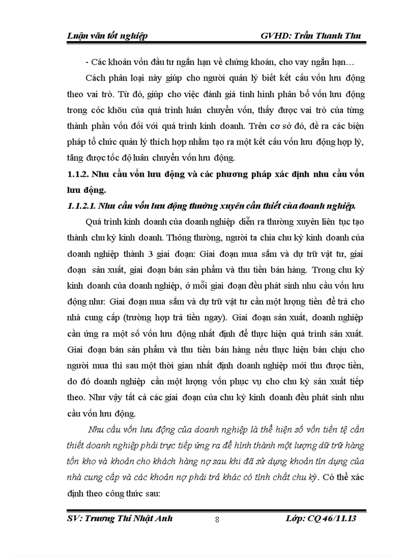 image for page Vốn lưu động và các giải pháp chủ yếu nâng cao hiệu quả sử dụng vốn lưu động tại Công ty Cổ phần Đầu tư Xây dựng và Thương mại Lâm Bình 3