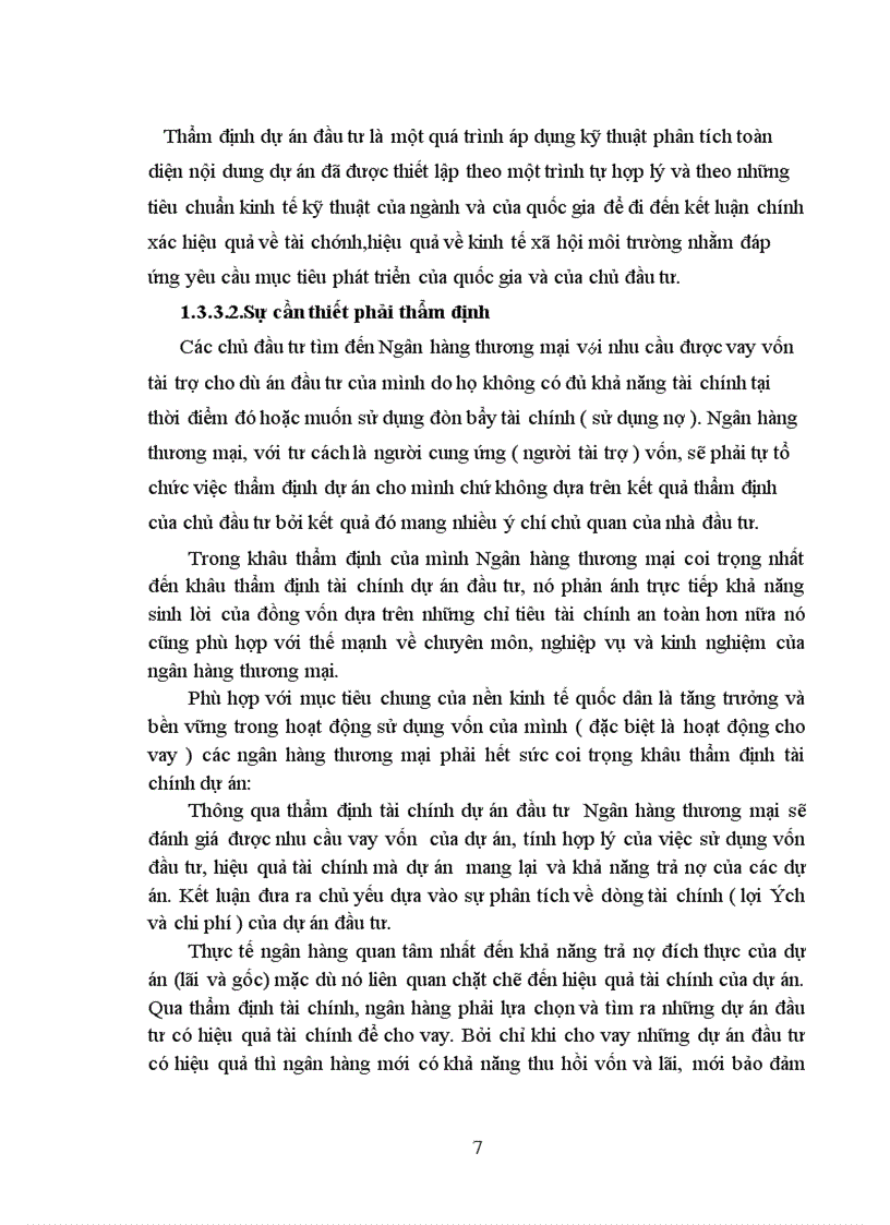image for page Một số giải pháp nâng cao chất lượng thẩm định tài chính dự án đầu tư trong cho vay trung và dài hạn tại Trung Tõm TDDN KV Miền Bắc Ngõn Hàng TMCP Á Chõu 100 Trần Đại Nghĩa Hà Nội