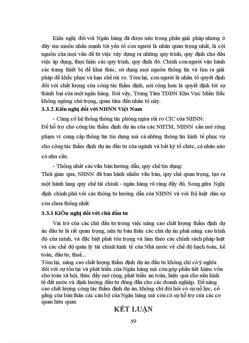 image for page Một số giải pháp nâng cao chất lượng thẩm định tài chính dự án đầu tư trong cho vay trung và dài hạn tại Trung Tõm TDDN KV Miền Bắc Ngõn Hàng TMCP Á Chõu 100 Trần Đại Nghĩa Hà Nội