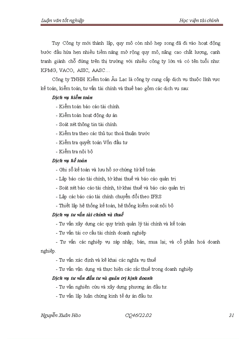 image for page Hoàn thiện quy trình kiểm toán chu kỳ bán hàng và thu tiền trong kiểm toán báo cáo tài chính do công ty TNHH Kiểm toán Âu Lạc CPA thực hiện