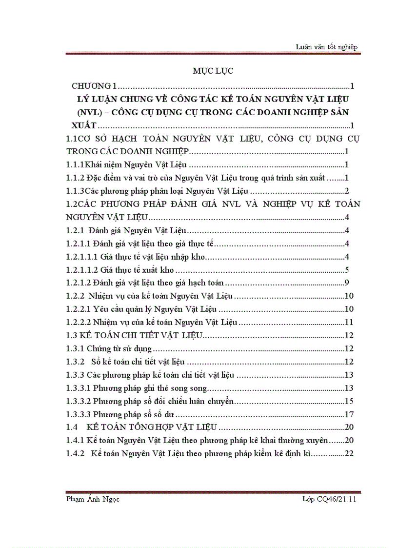 image for page Thực trạng kế toán Nguyên Vật Liệu ở công ty TNHH xây dựng và thương mại Nghĩa Nam