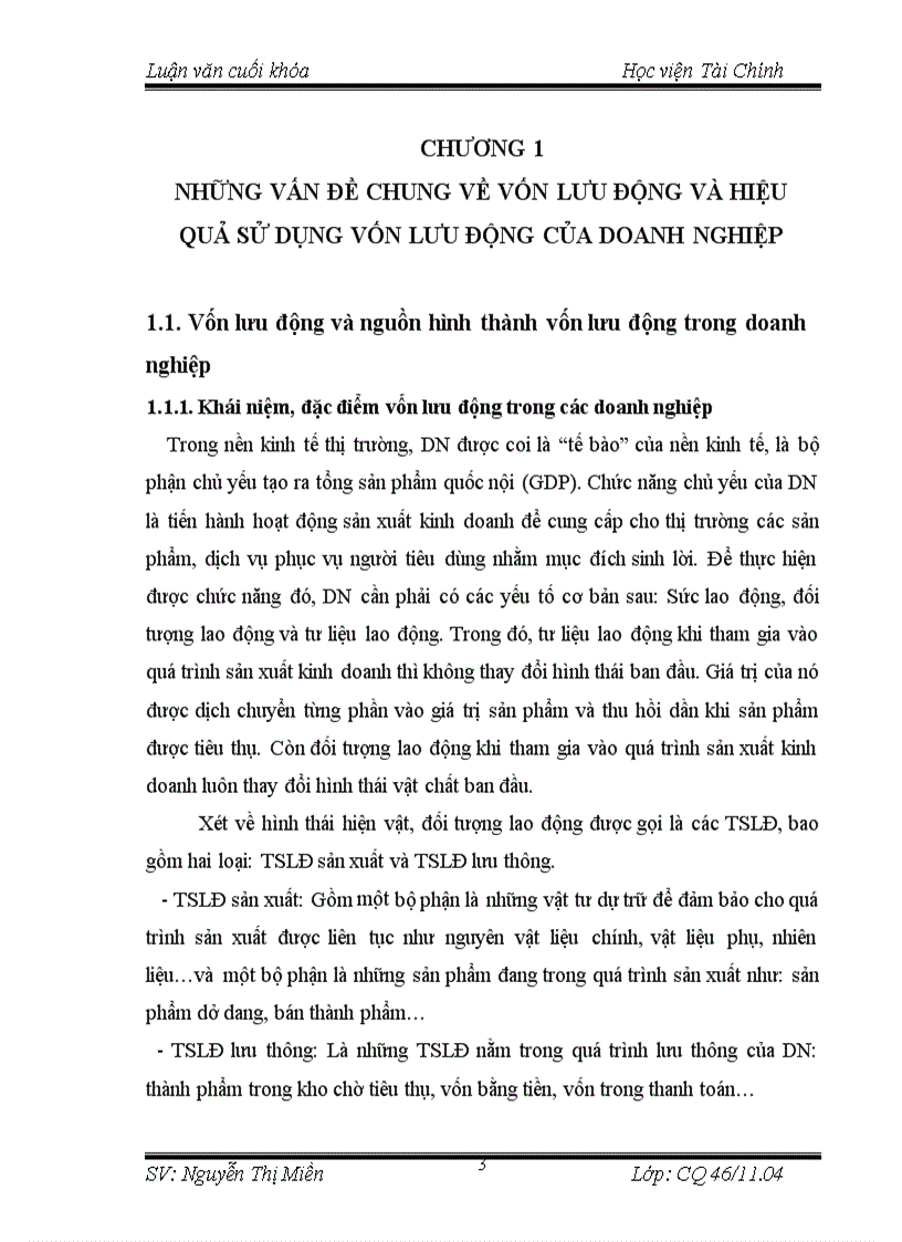 image for page Vốn lưu động và các giải pháp nhằm nâng cao hiệu quả sử dụng vốn lưu động của Tổng Công ty May 10 3