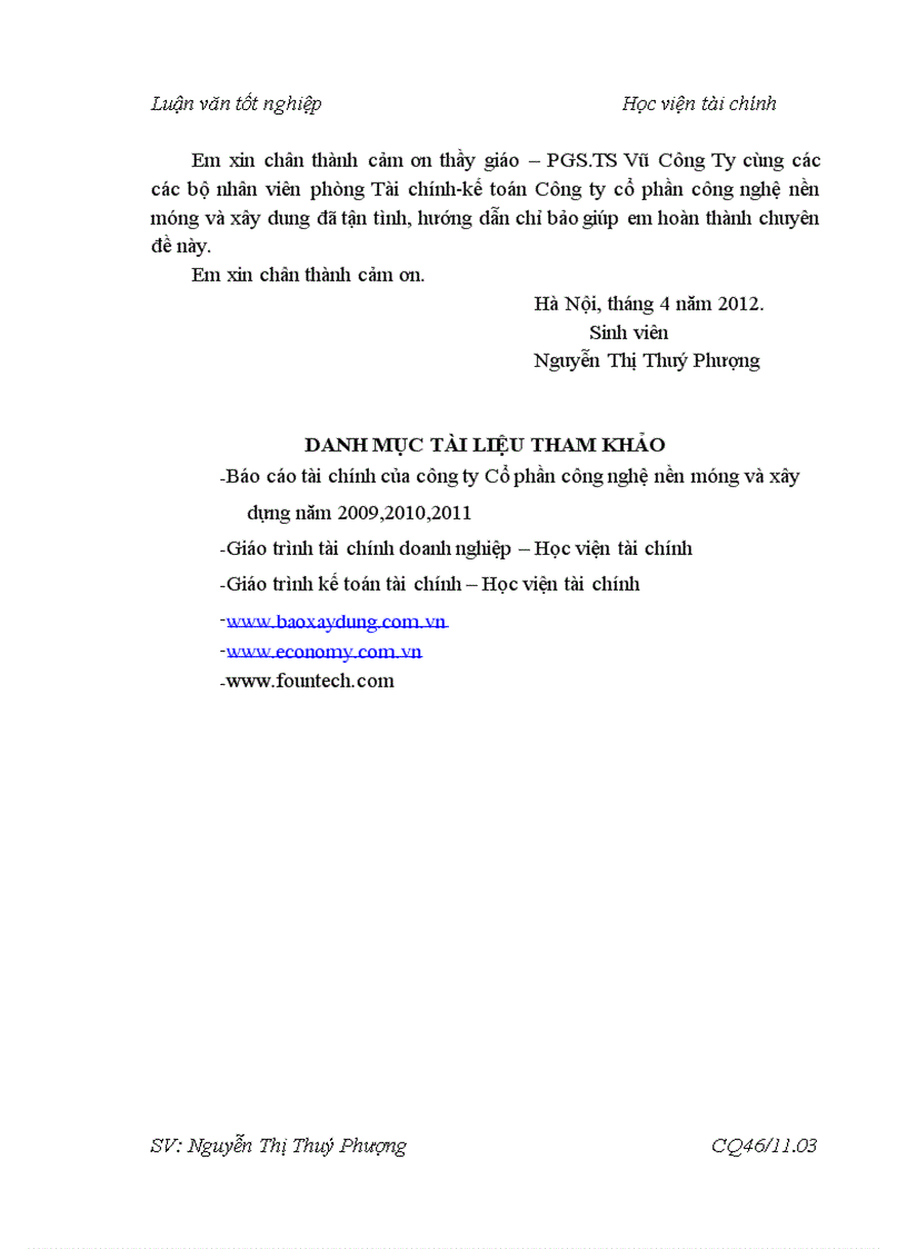 image for page Giải pháp nâng cao hiệu quả sử dụng Vốn kinh doanh ở Công ty cổ phần Công nghệ nền móng và Xây dựng 1