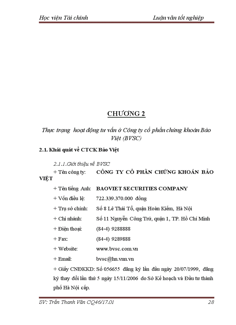 image for page Nâng cao hiệu quả hoạt động tư vấn của Công ty Cổ phần chứng khoán Bảo Việt BVSC 1