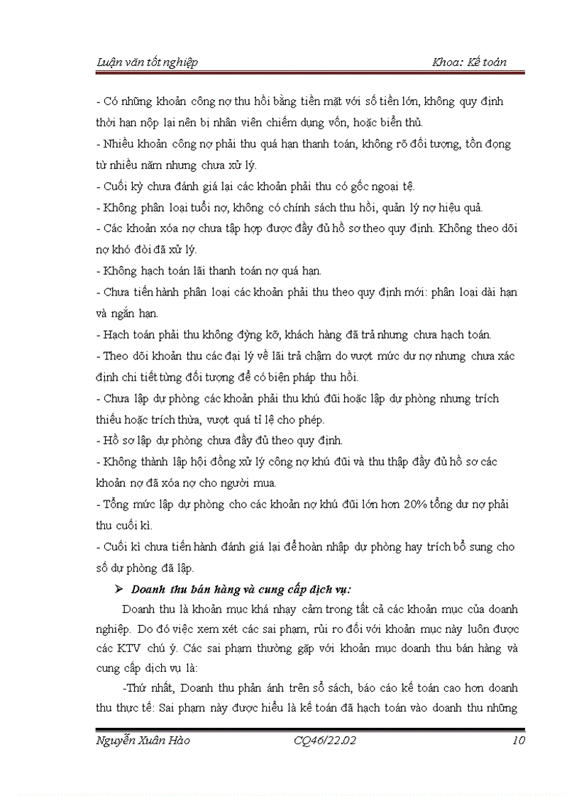 image for page Hoàn thiện quy trình kiểm toán chu kỳ bán hàng và thu tiền trong kiểm toán báo cáo tài chính do công ty TNHH Kiểm toán Âu Lạc CPA thực hiện 1