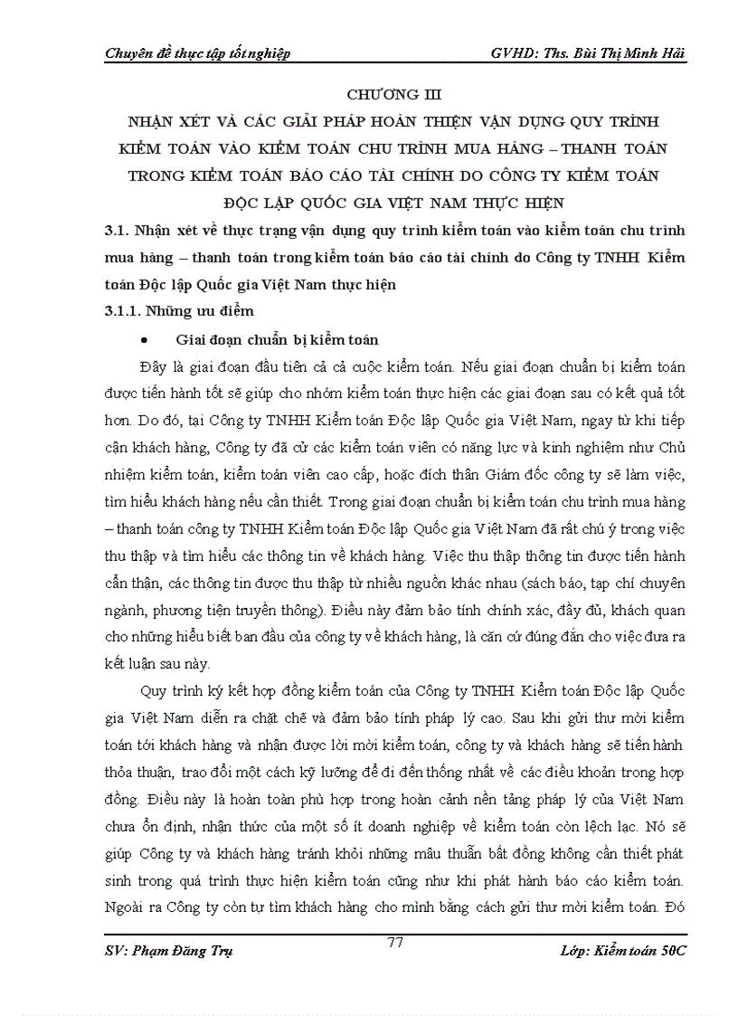 image for page Vận dụng quy trình kiểm toán vào kiểm toán chu trình mua hàng thanh toán trong kiểm toán báo cáo tài chính do Công ty TNHH Kiểm toán Độc lập Quốc gia Việt Nam thực hiện 3