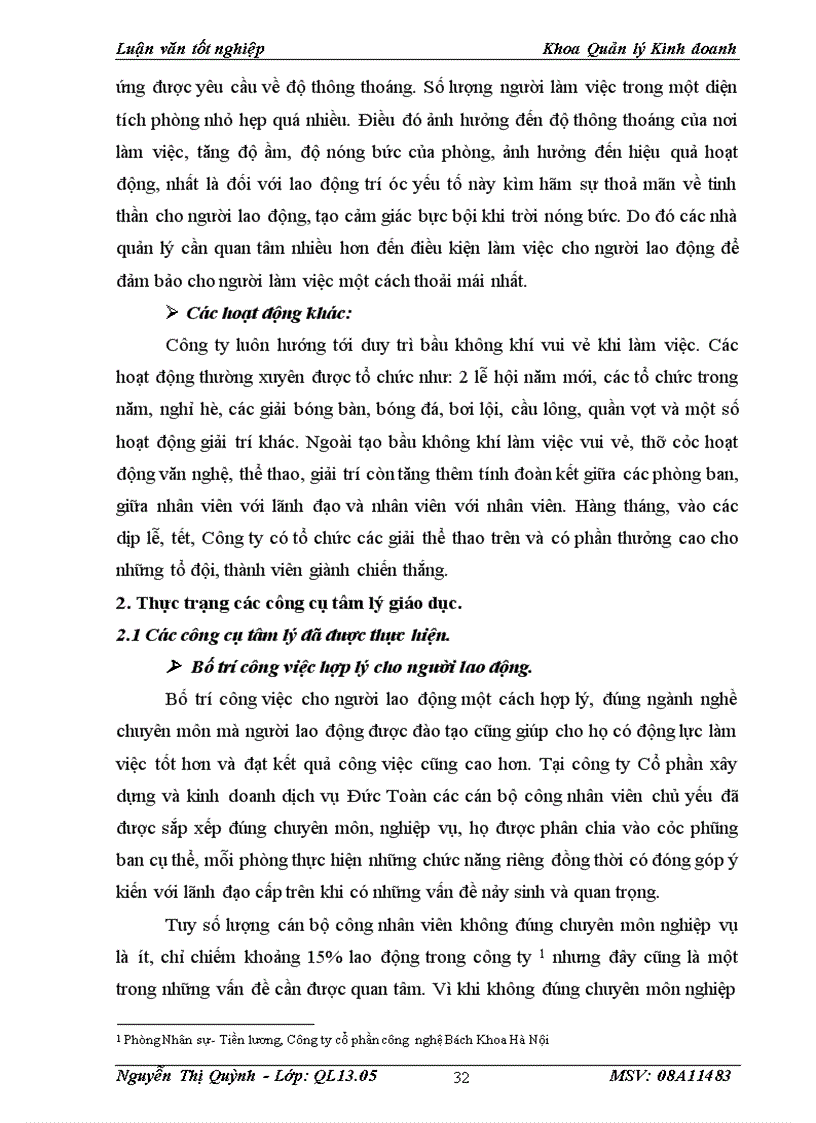 image for page Một số giải pháp nhằm tạo động lực cho người lao động tại Công ty Cổ phần xây dựng và kinh doanh dịch vụ Đức Toàn 3