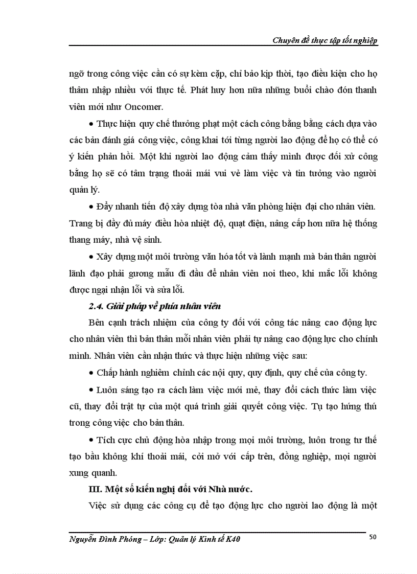 image for page Nâng cao động lực làm việc cho nhân viên tại Công ty trách nhiệm hữu hạn đầu tư xây dựng và thương mại đất việt