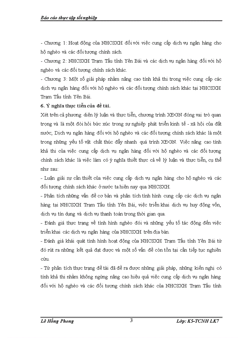image for page Nâng cao tính khả thi của việc cung cấp dịch vụ ngân hàng cho hộ nghèo và các đối tượng chính sách khác tại Ngân hàng Chính sách xã hội Trạm Tấu tỉnh Yên Bái