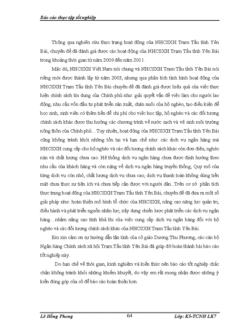 image for page Nâng cao tính khả thi của việc cung cấp dịch vụ ngân hàng cho hộ nghèo và các đối tượng chính sách khác tại Ngân hàng Chính sách xã hội Trạm Tấu tỉnh Yên Bái