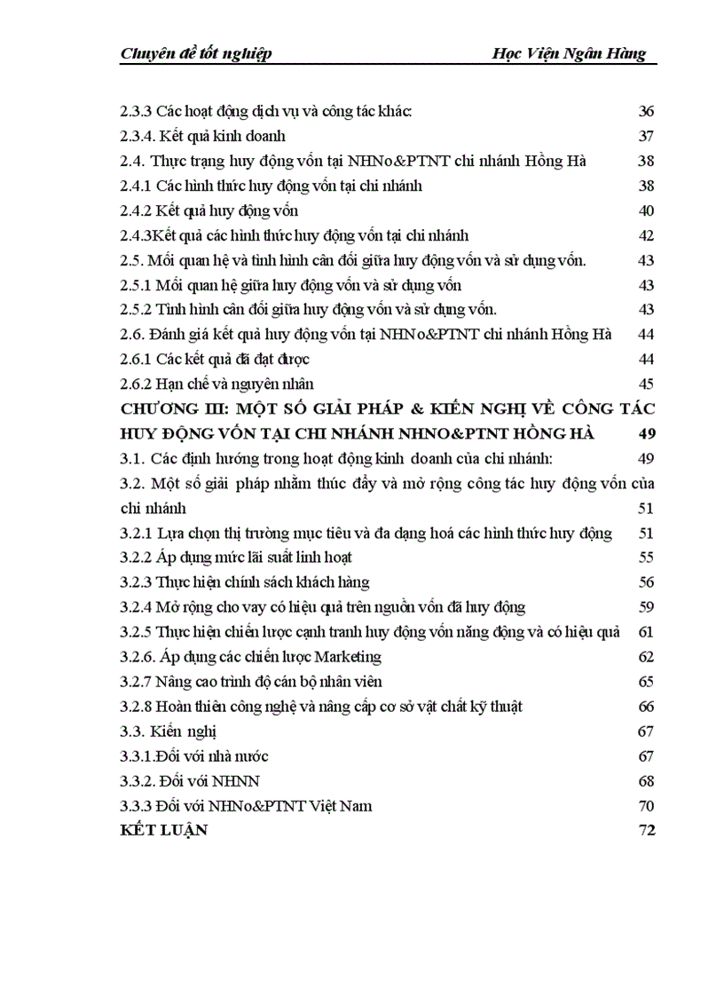 image for page Huy động vốn một số giải pháp mở rộng huy động vốn tại chi nhánh NHNo PTNT Hồng Hà