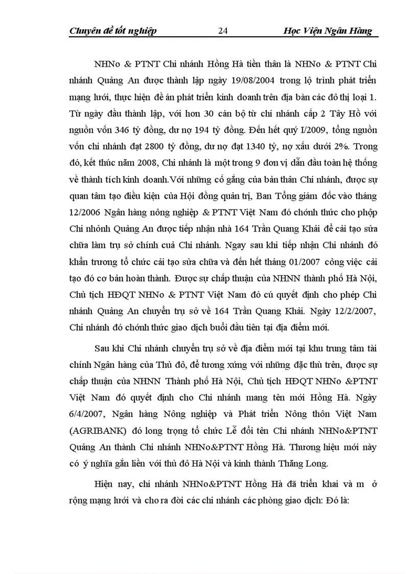 image for page Huy động vốn một số giải pháp mở rộng huy động vốn tại chi nhánh NHNo PTNT Hồng Hà