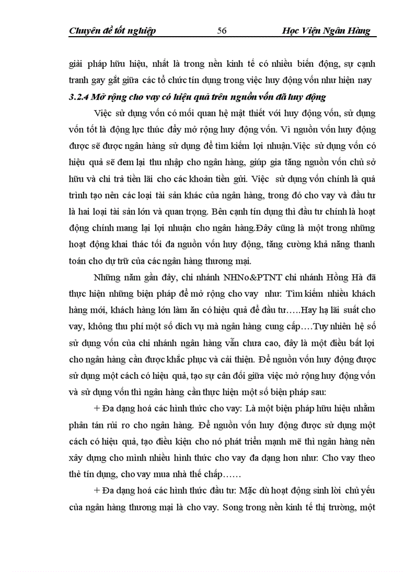 image for page Huy động vốn một số giải pháp mở rộng huy động vốn tại chi nhánh NHNo PTNT Hồng Hà