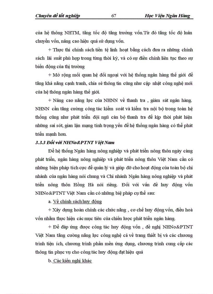 image for page Huy động vốn một số giải pháp mở rộng huy động vốn tại chi nhánh NHNo PTNT Hồng Hà