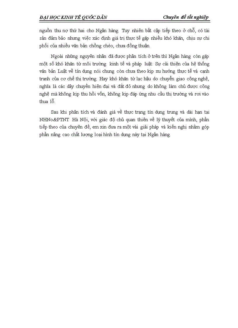 image for page Giải pháp nâng cao chất lượng tín dụng trung và dài hạn tại Ngân hàng Nông Nghiệp và Phát triển Nông thôn Hà Nội 3