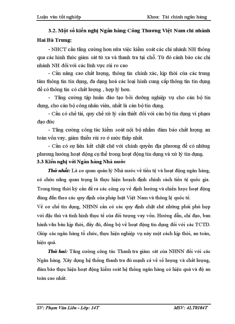 image for page Một số giải pháp phòng ngừa và hạn chế rủi ro tín dụng tại ngân hàng TMCPCông Thương Việt Nam Chi Nhánh Hai Bà Trưng Hà Nội 1