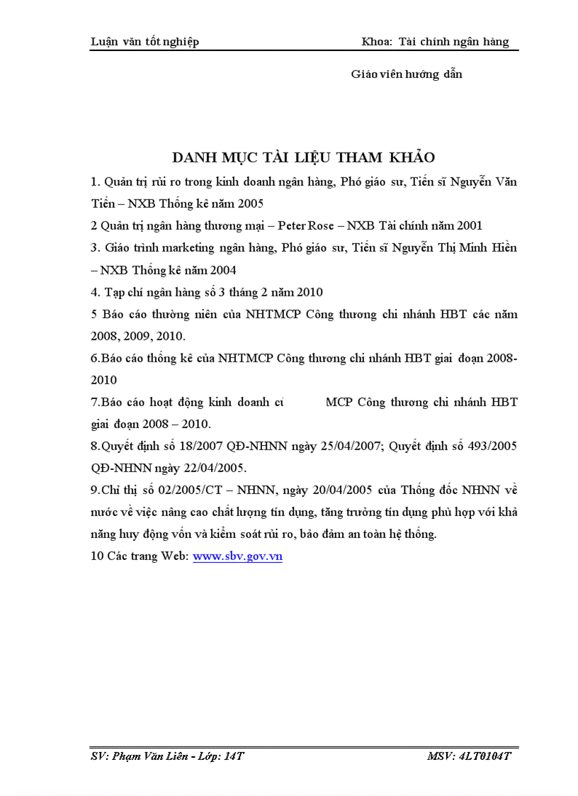 image for page Một số giải pháp phòng ngừa và hạn chế rủi ro tín dụng tại ngân hàng TMCPCông Thương Việt Nam Chi Nhánh Hai Bà Trưng Hà Nội 1