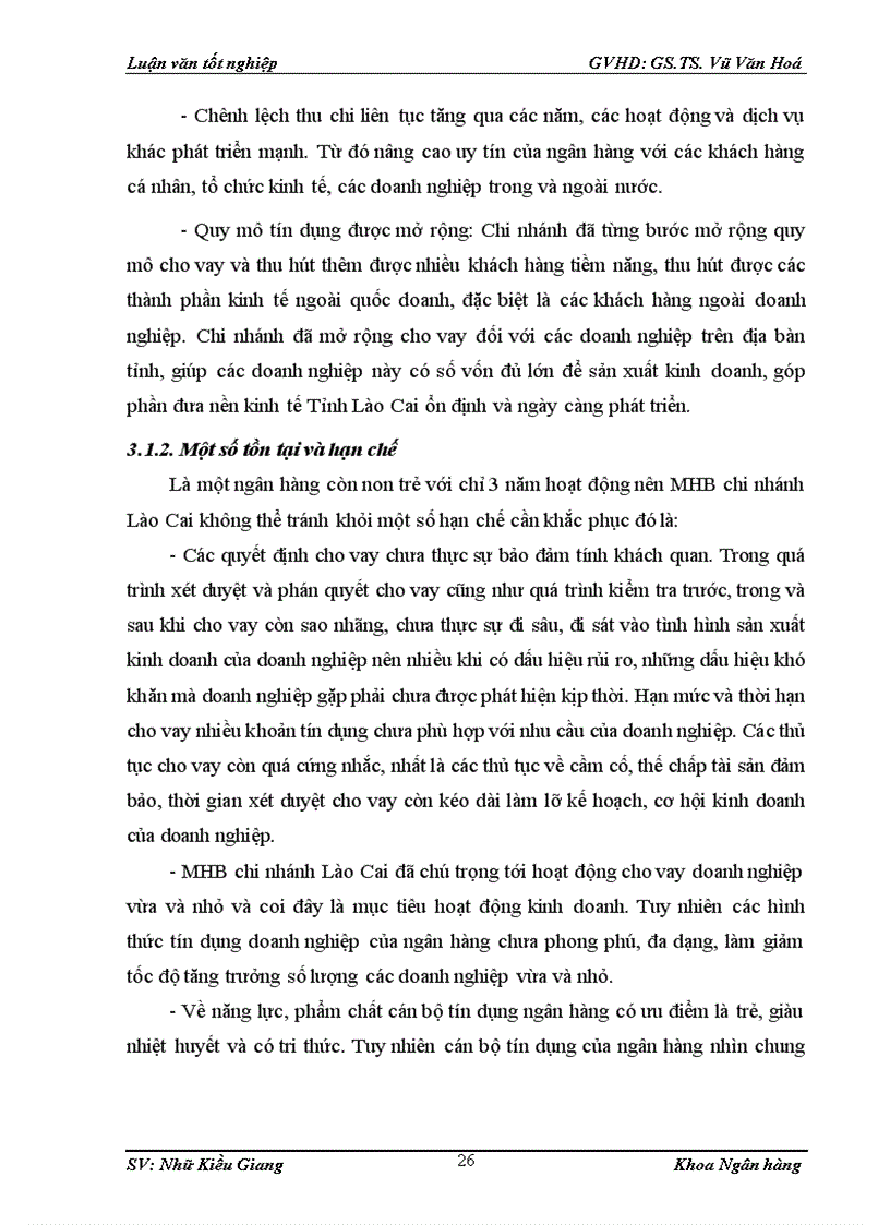 image for page Một số giải pháp mở rộng cho vay đối với doanh nghiệp vừa và nhỏ tại Ngân hàng phát triển nhà Đồng bằng sông Cửu Long Thành phố Lào Cai 1