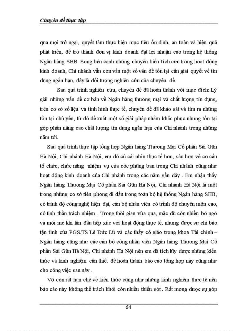 image for page Nâng cao chất lượng cho vay theo hạn mức tín dụng tại Ngân hàng TMCP Sài Gòn Hà Nội chi nhánh Hà Nội 1