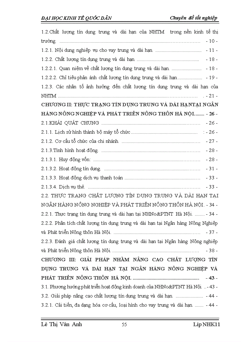 image for page Giải pháp nâng cao chất lượng tín dụng trung và dài hạn tại Ngân hàng Nông Nghiệp và Phát triển Nông thôn Hà Nội 4