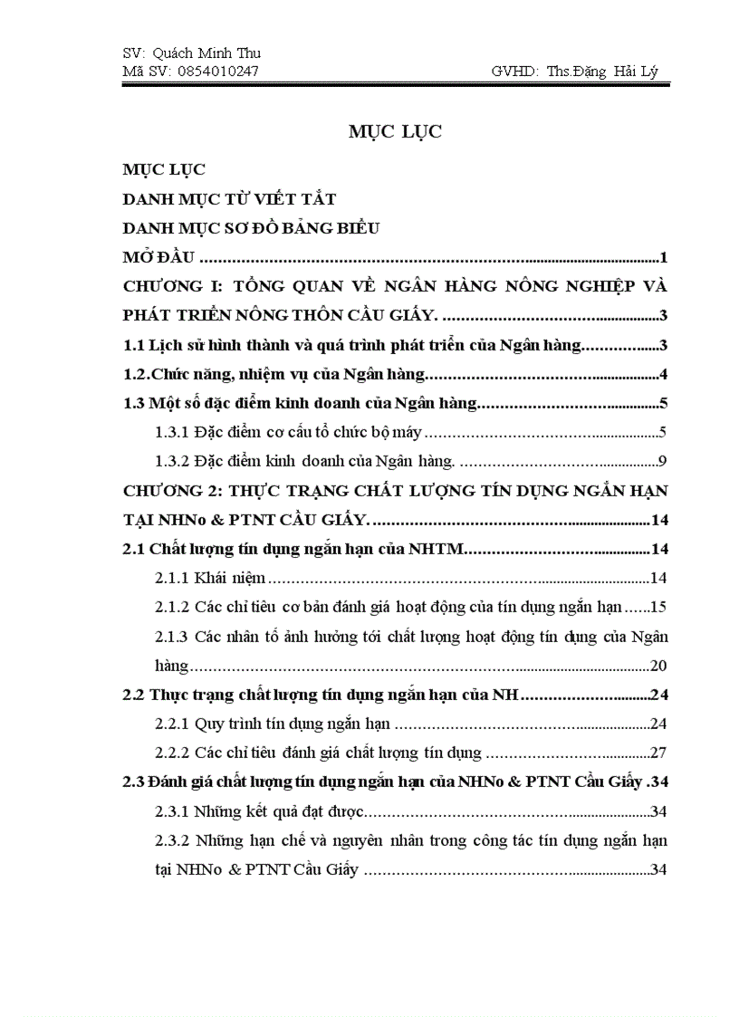 image for page Các giải pháp nâng cao chất lượng tín dụng ngắn hạn tại Ngân hàng Nông nghiệp và Phát triển Nông thôn Cầu Giấy 1
