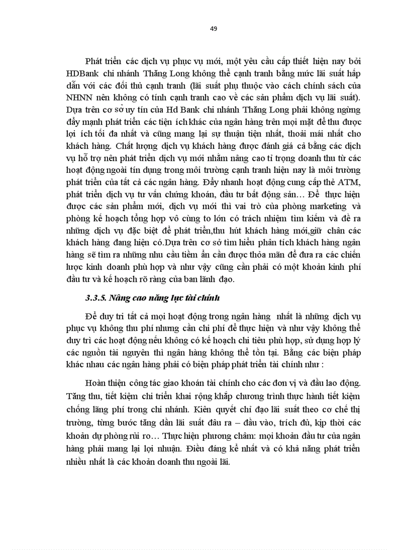 image for page Nâng cao chất lượng dịch vụ phục vụ khách hàng tại HDBank chi nhánh Thăng Long 1