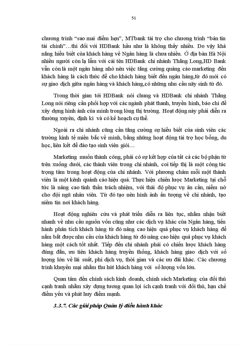 image for page Nâng cao chất lượng dịch vụ phục vụ khách hàng tại HDBank chi nhánh Thăng Long 1