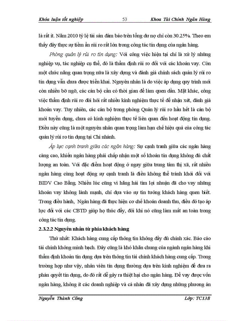 image for page Giải pháp phòng ngừa hạn chế rủi ro tín dụng trong tại Ngân Hàng Đầu Tư và Phát Triển Việt Nam chi nhánh Tỉnh Cao Bằng 1