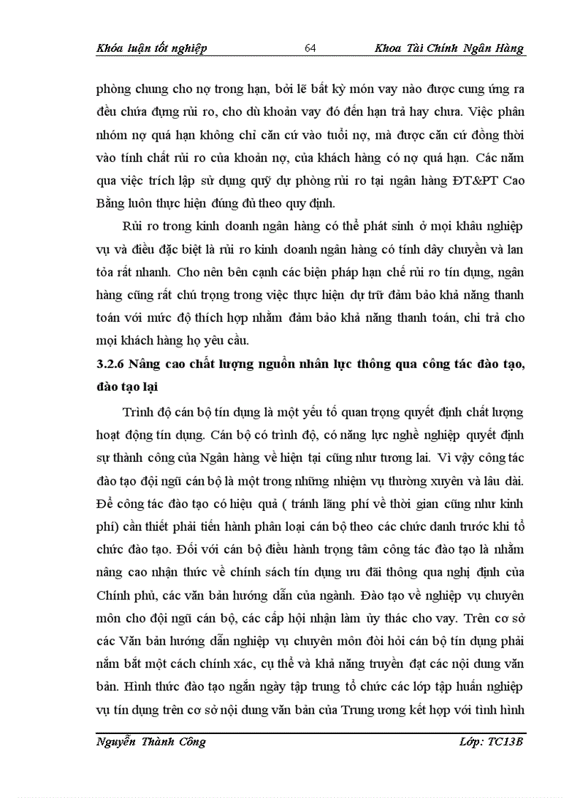 image for page Giải pháp phòng ngừa hạn chế rủi ro tín dụng trong tại Ngân Hàng Đầu Tư và Phát Triển Việt Nam chi nhánh Tỉnh Cao Bằng 1