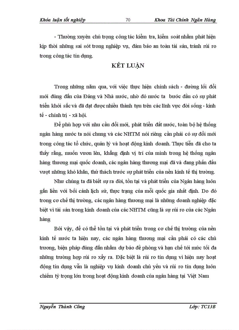image for page Giải pháp phòng ngừa hạn chế rủi ro tín dụng trong tại Ngân Hàng Đầu Tư và Phát Triển Việt Nam chi nhánh Tỉnh Cao Bằng 1
