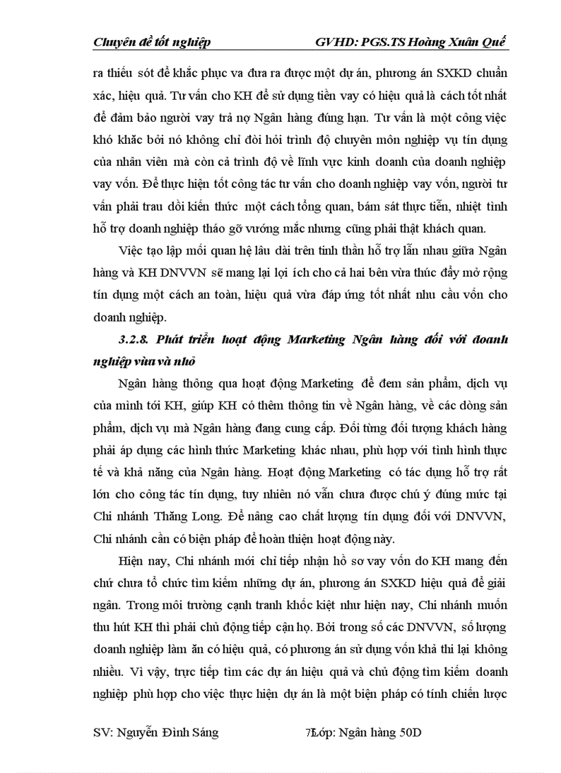 image for page Nâng cao chất lượng tín dụng đối với doanh nghiệp vừa và nhỏ tại Ngân hàng TMCP Ngoại Thương Việt Nam Chi nhánh Hà Nội