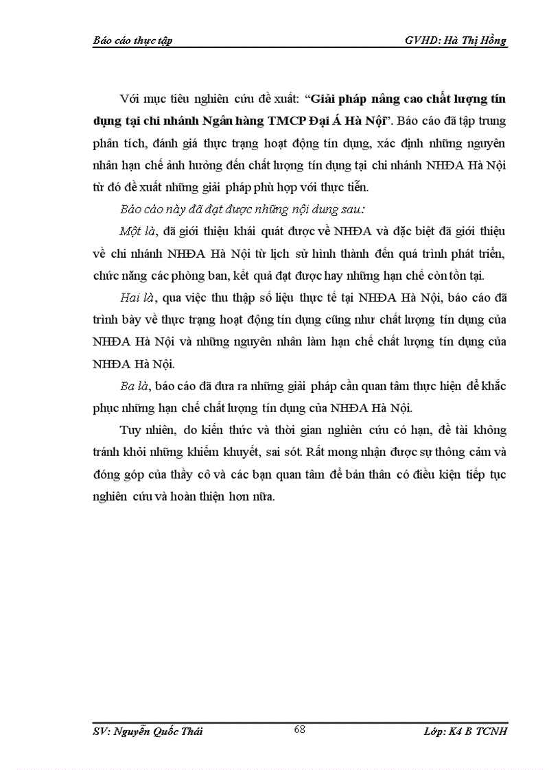 image for page Giải pháp nâng cao chất lượng tín dụng tại Chi nhánh Ngân hàng TMCP Đại Á Hà Nội