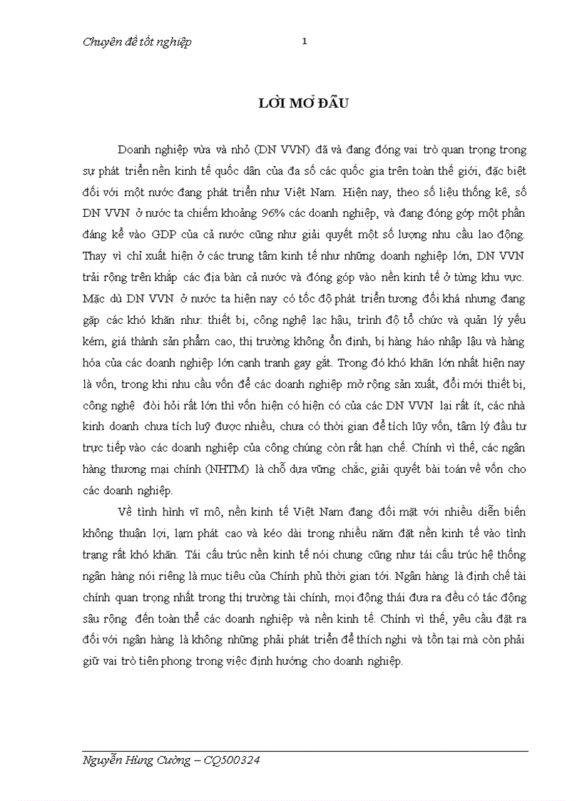 image for page Nâng cao chất lượng tín dụng cho doanh nghiệp vừa và nhỏ tại ngân hàng thương mại cổ phần Ngoại Thương Việt Nam chi nhánh Hoàn Kiếm