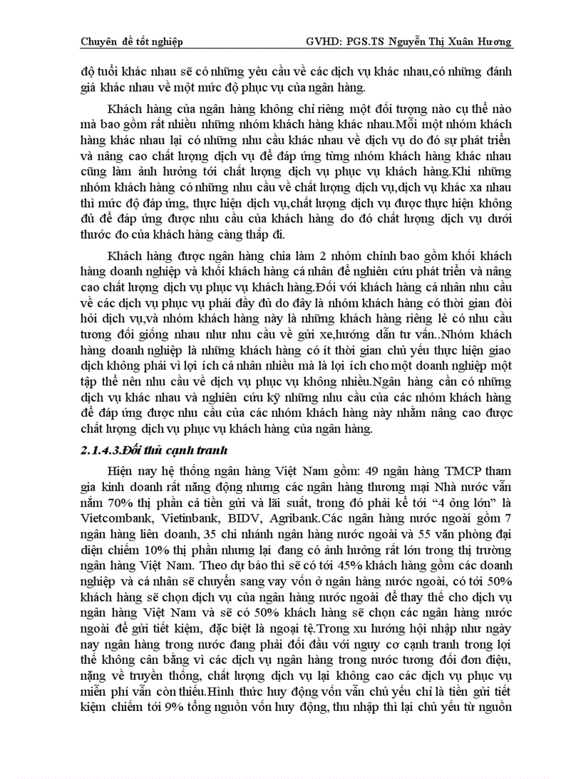 image for page Nâng cao chất lượng dịch vụ phục vụ khách hàng tại HDBank chi nhánh Thăng Long 3