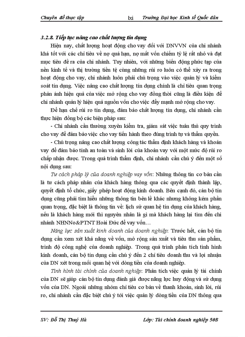 image for page Mở rộng cho vay doanh nghiệp vừa và nhỏ tại ngân hàng nông nghiệp và phát triển nông thôn chi nhánh Hoài Đức