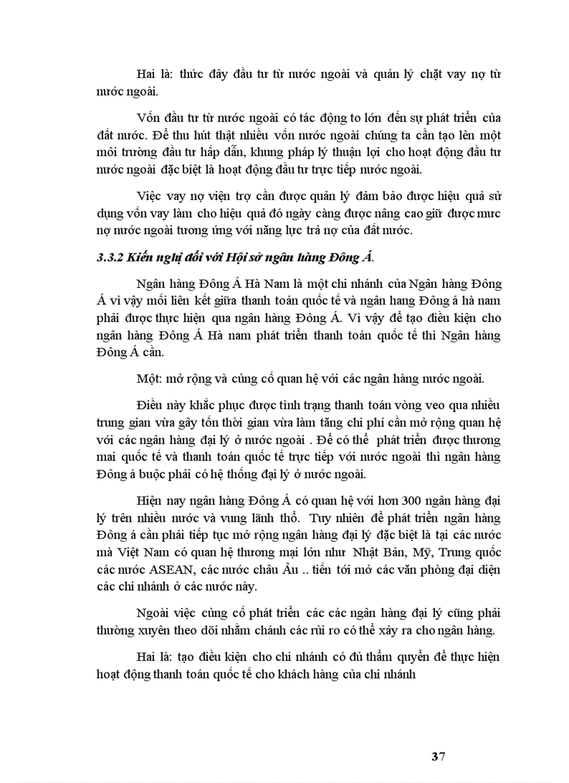 image for page Phát triển dịch vụ thanh toán quốc tế tại Ngân Hàng ĐônG Á chi nhánh Hà Nam